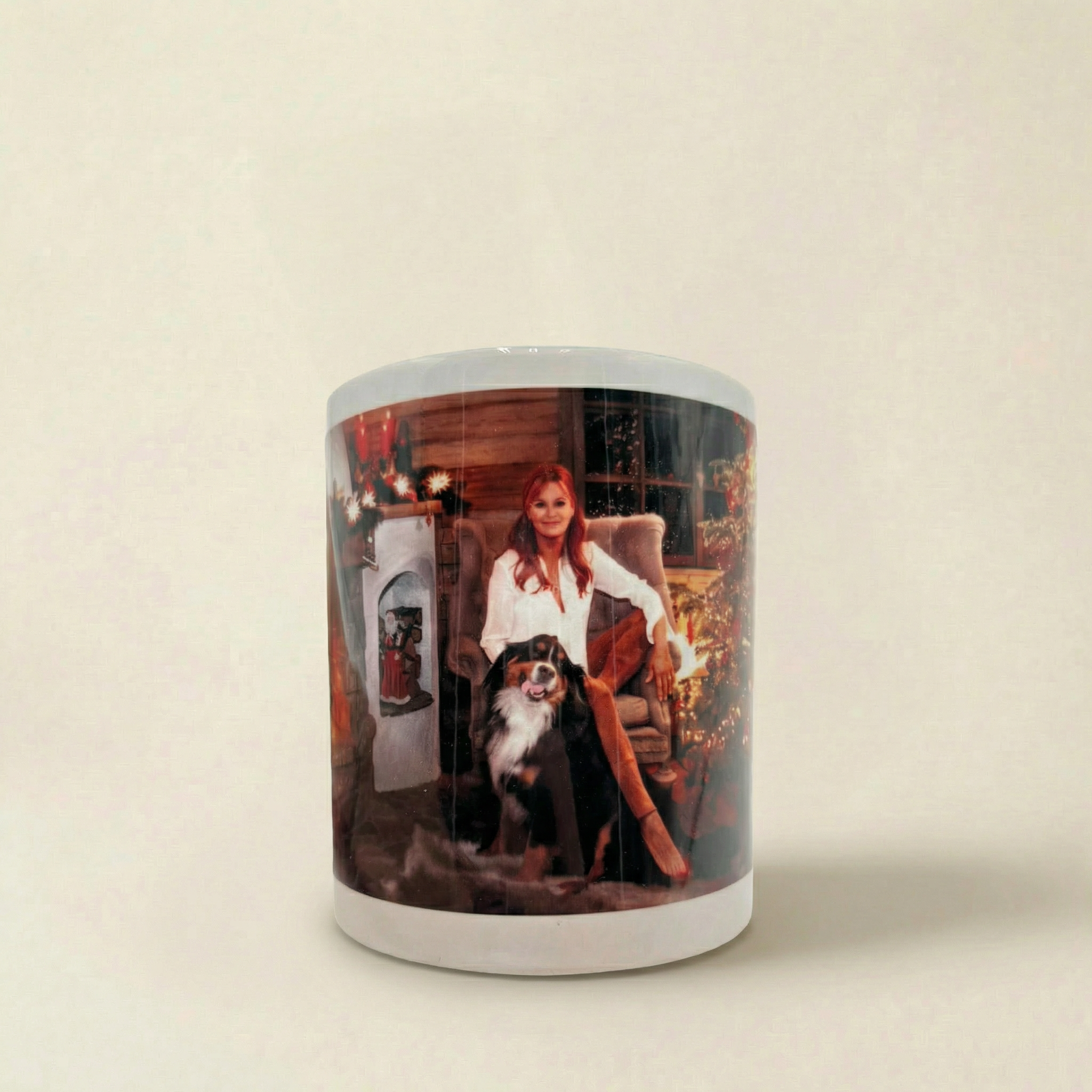 Tasse Weihnacht mit Hundmotiv