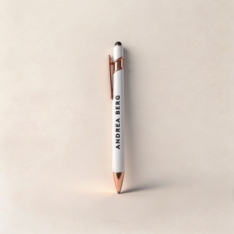 Andrea Berg – Kugelschreiber in Weiß & Rosé-Gold