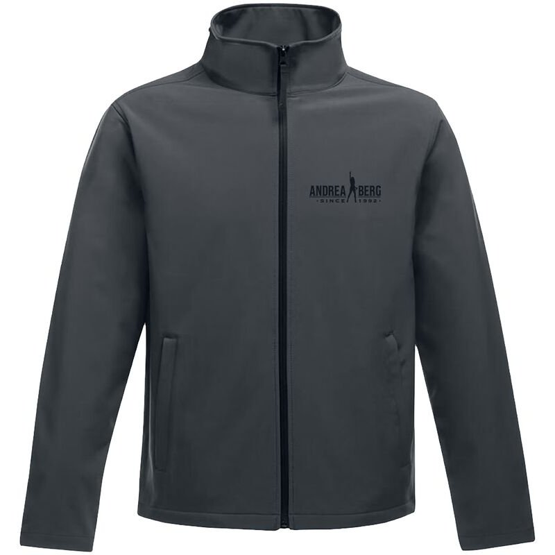 "Softshell Jacke" Windbreaker grau/schwarz von Andrea Berg