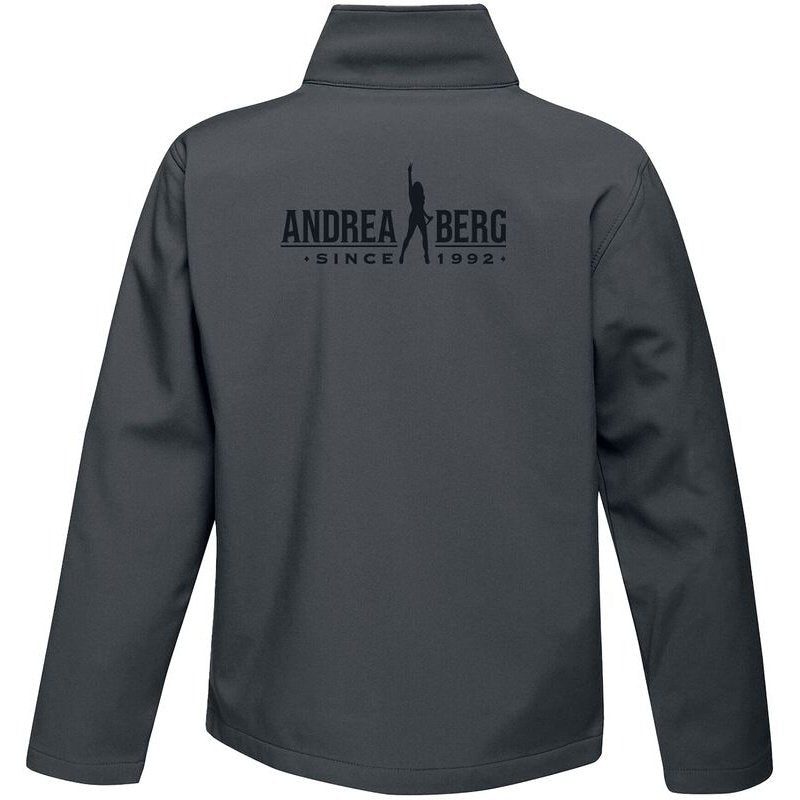 "Softshell Jacke" Windbreaker grau/schwarz von Andrea Berg