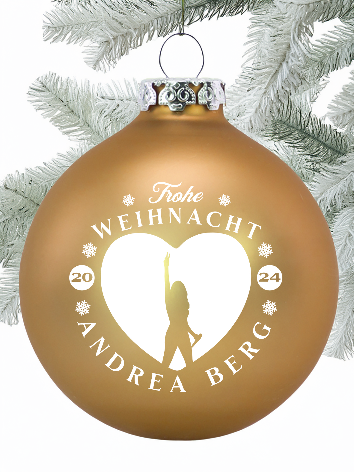 Weihnachtskugel Andrea Berg 2024 (Sammel-Edition)