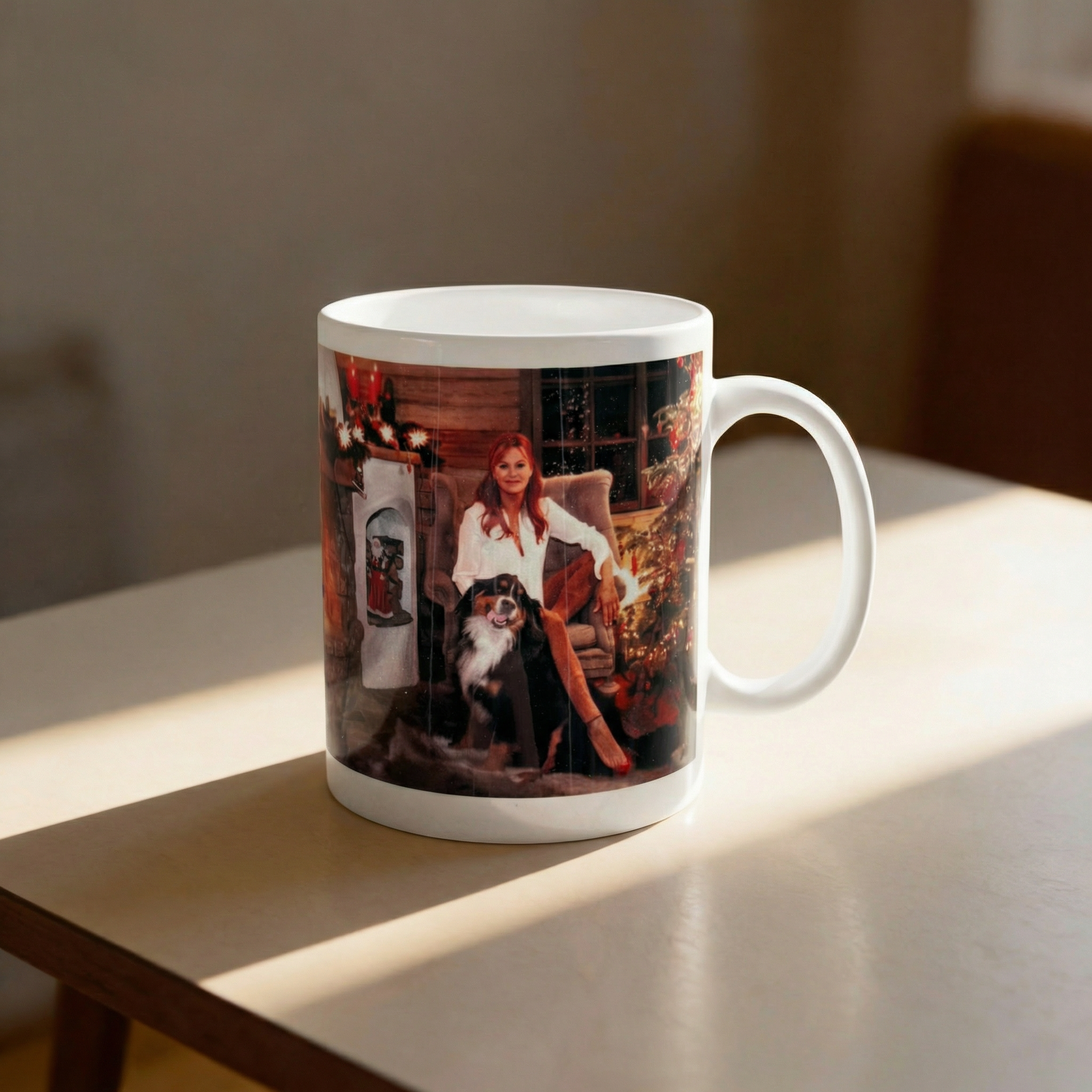 Tasse Weihnacht mit Hundmotiv